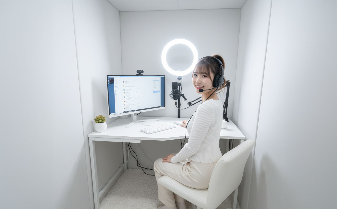 都内のチャットルームは狭い例