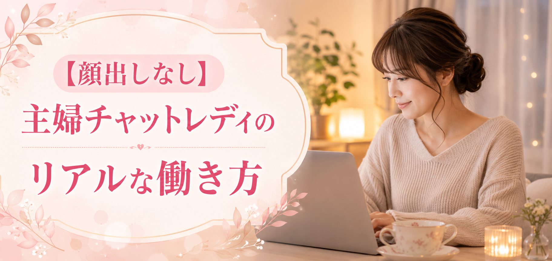 顔出しなし主婦チャットレディの リアルな働き方